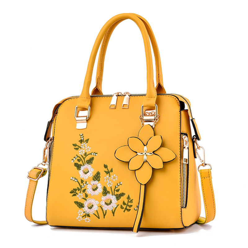 Women Bags Collection - Tas bahu Detail bunga, tas tangan