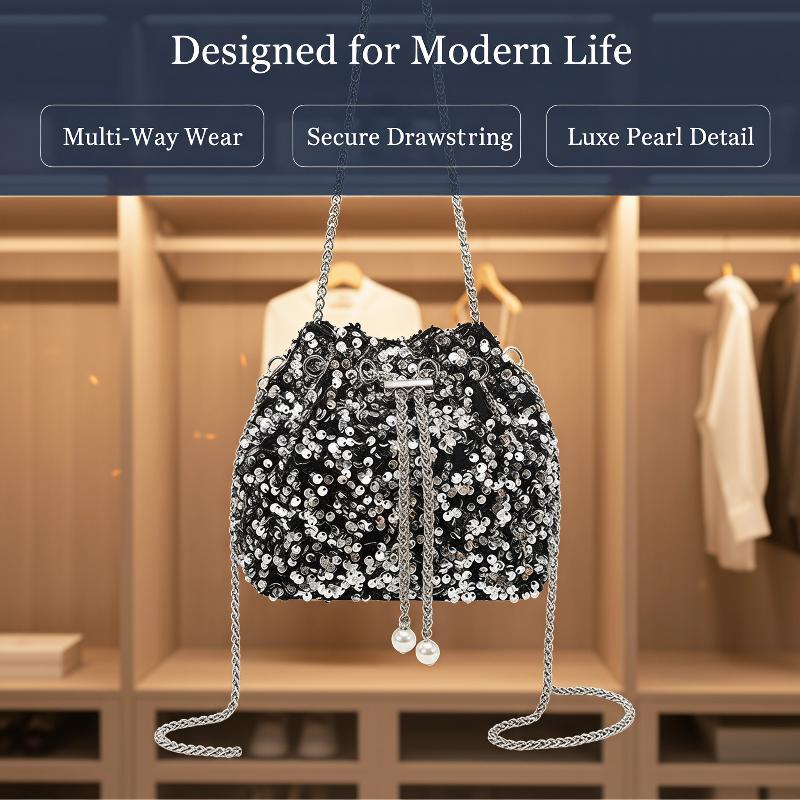 Women'S Bags New Look - Tas Selempang Wanita Model Bucket Berpayet,