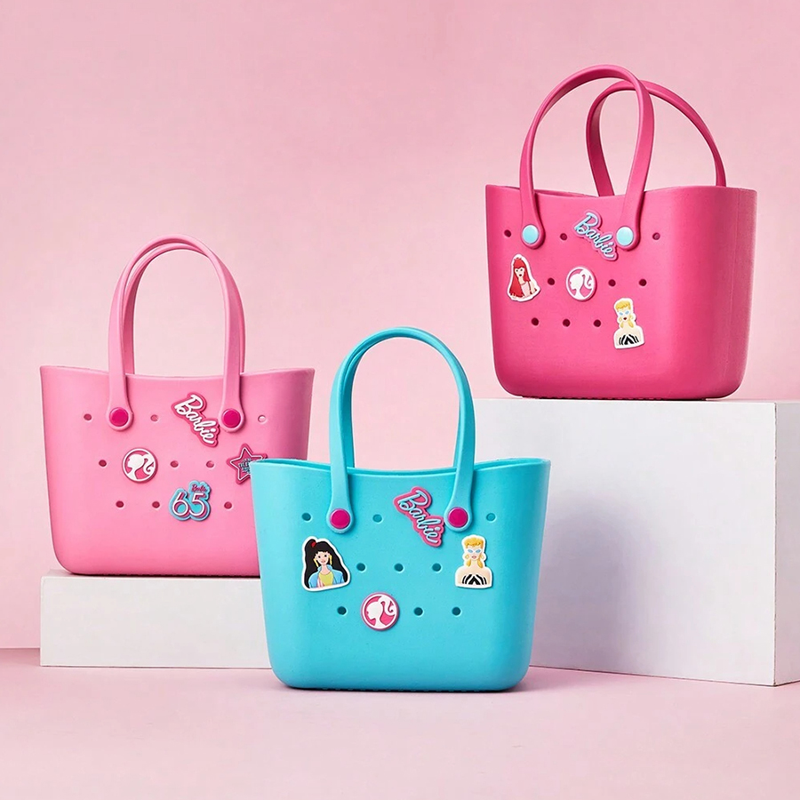 Women'S Tote Bags Designer - Tas Tote MINISO Barbie Sunlight Shining