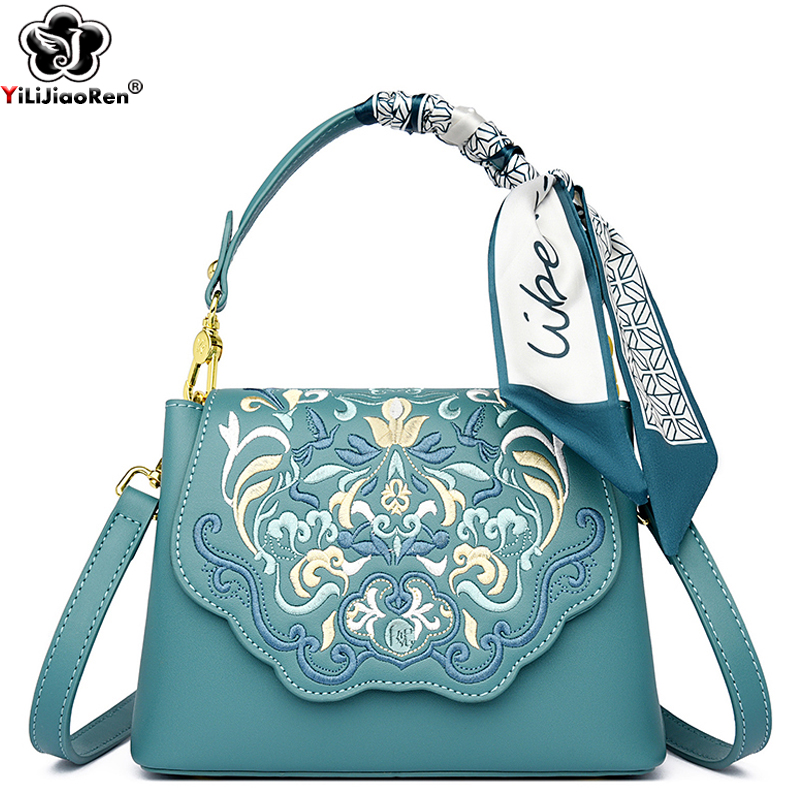 Women Bags Collection - Tas bahu wanita bordir modis dompet