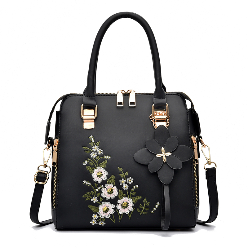 Tas bahu Detail bunga, tas tan - Women Bags Collection ulasan dan harga