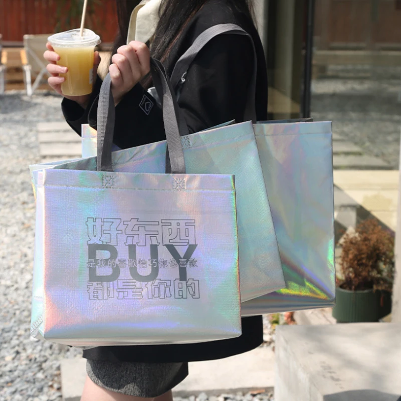 10 Buah Tas Bahu Tote Non-wove - Women Bags For Eid ulasan dan harga