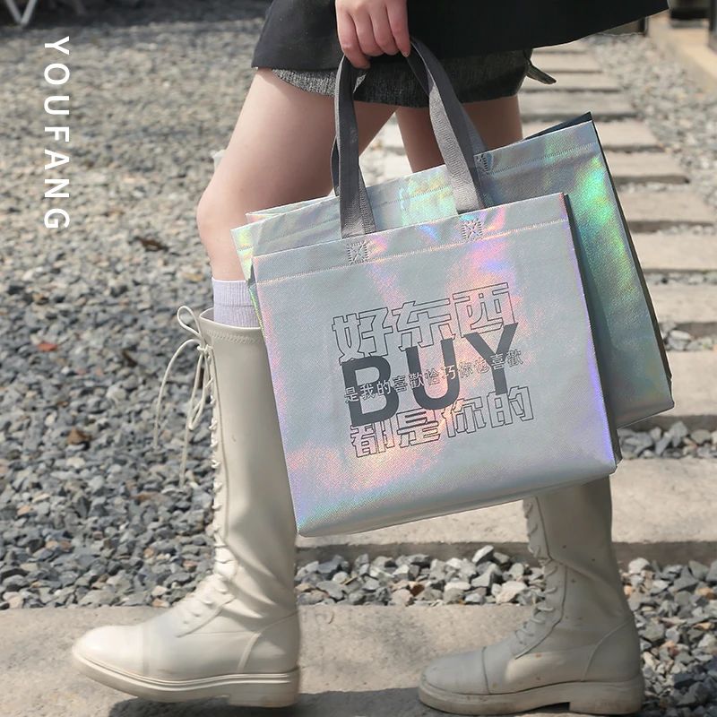 10 Buah Tas Bahu Tote Non-wove - Women Bags For Eid ulasan dan harga