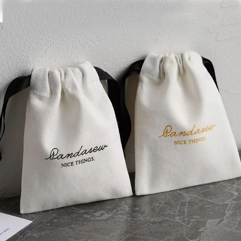 Tas Serut Perhiasan Katun Logo - Women Bags For Eid ulasan dan harga