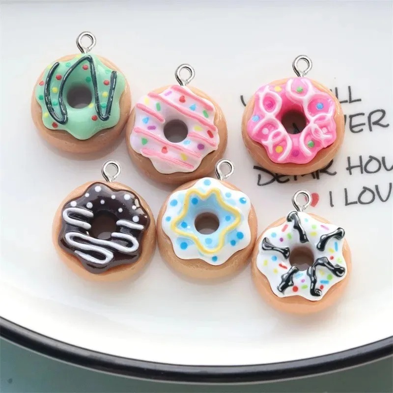 10 Buah Liontin Donat Resin Wa - Women Bags Mini ulasan dan harga