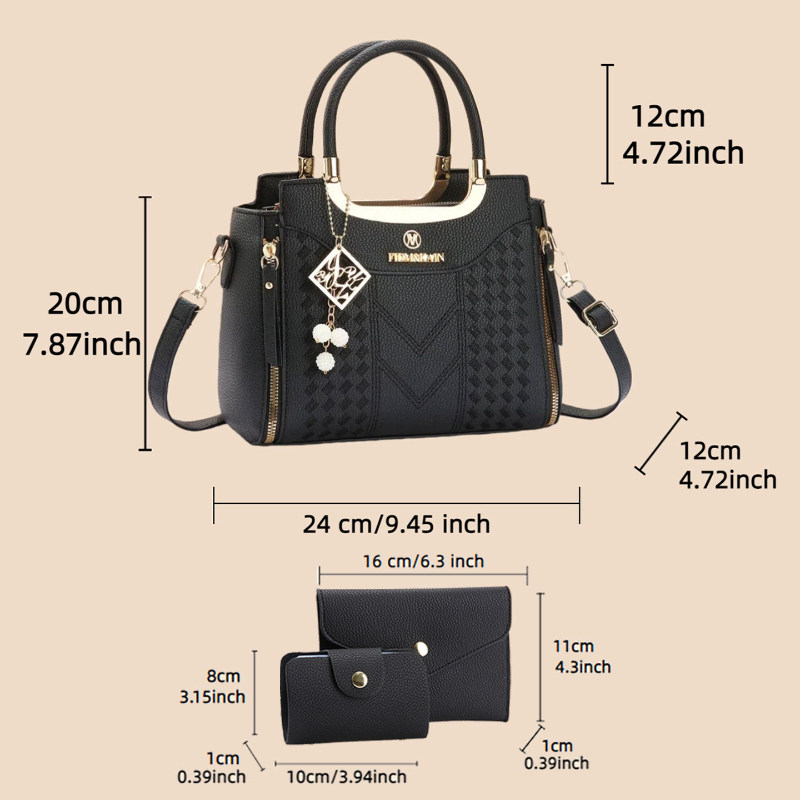 Set tas tangan 3 buah terbuat  - Women Bags Dkny ulasan dan harga