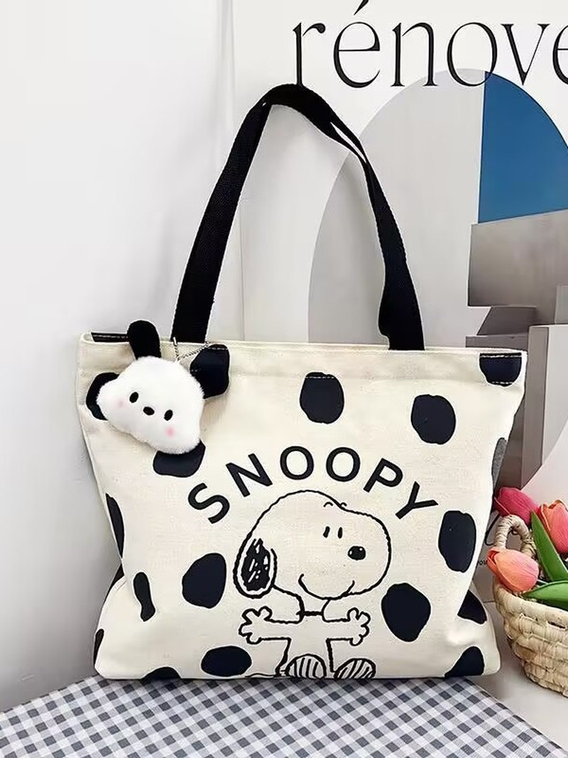 Tas Bahu Kanvas Kartun Snoopy  - Women Bags Dkny ulasan dan harga