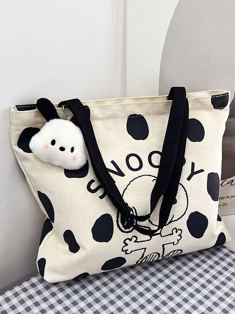 Tas Bahu Kanvas Kartun Snoopy  - Women Bags Dkny ulasan dan harga