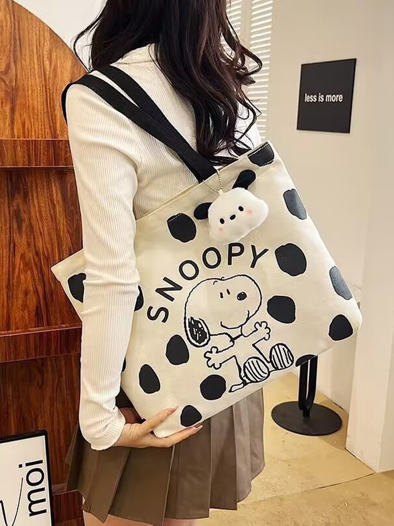 Tas Bahu Kanvas Kartun Snoopy  - Women Bags Dkny ulasan dan harga