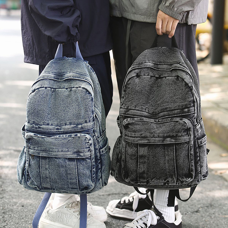 Ransel denim retro kapasitas b - Women'S Kipling Bags ulasan dan harga